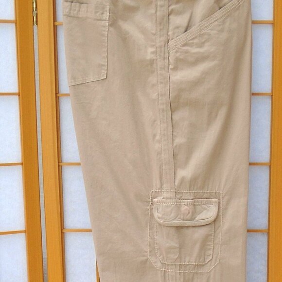 FRESH PRODUCE Safari Ankle Pants Cobblestone cotton/spandx Broadcloth - Picture 5 of 6